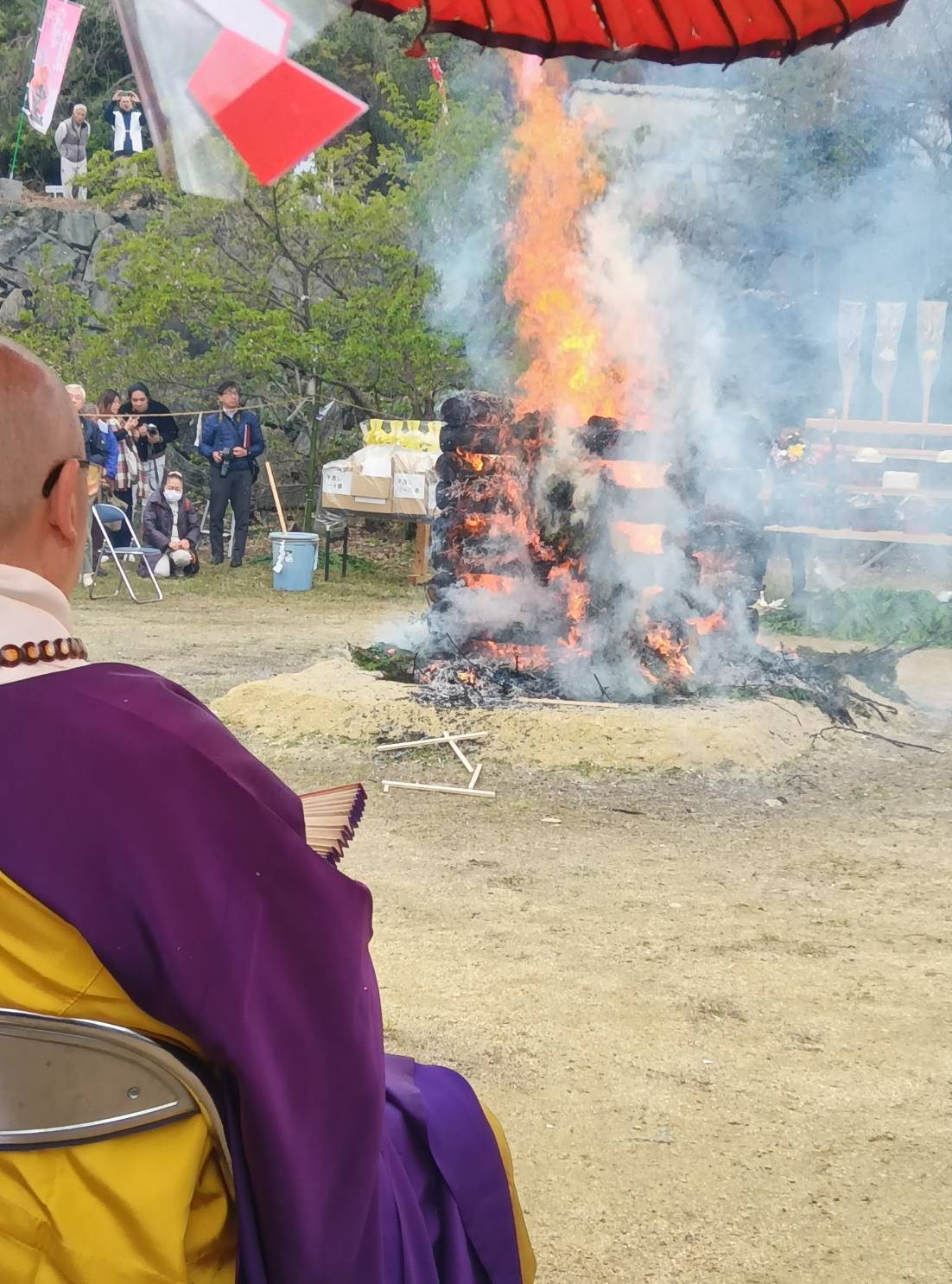 年に1度の厄除け大祭　炎の祭典『不動の火祭り』加茂不動院　福性寺
